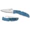 Spyderco 2024 Spyderco Endura 4 Lightweight Blue Flat Ground Plain SPY-C10FPBL - alternate 1